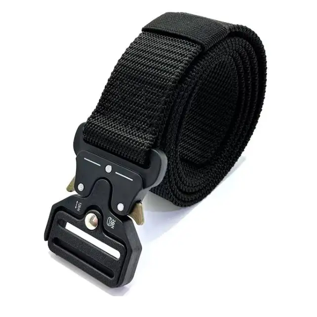 Military/Police Tactical Belt for Men and Women Military-style Nylon Police Canvas Belts with Quick Release Metal Buckle for Army Training