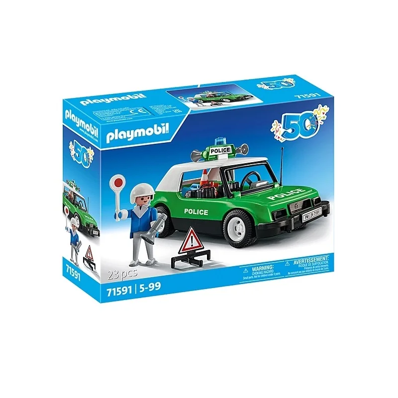 PLAYMOBIL - COCHE POLICÍA CLÁSICO, 71591, TIENDA CON LICENCIA OFICIAL