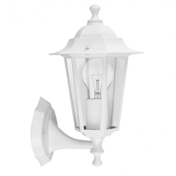 Aplique exterior aluminio auriga 1xe27 blanco ip44 32x22x17 cm