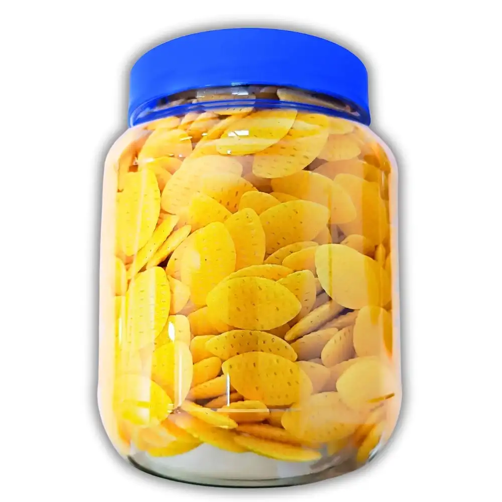 Corn ovals-Snacks for frying at home-jar format 600G