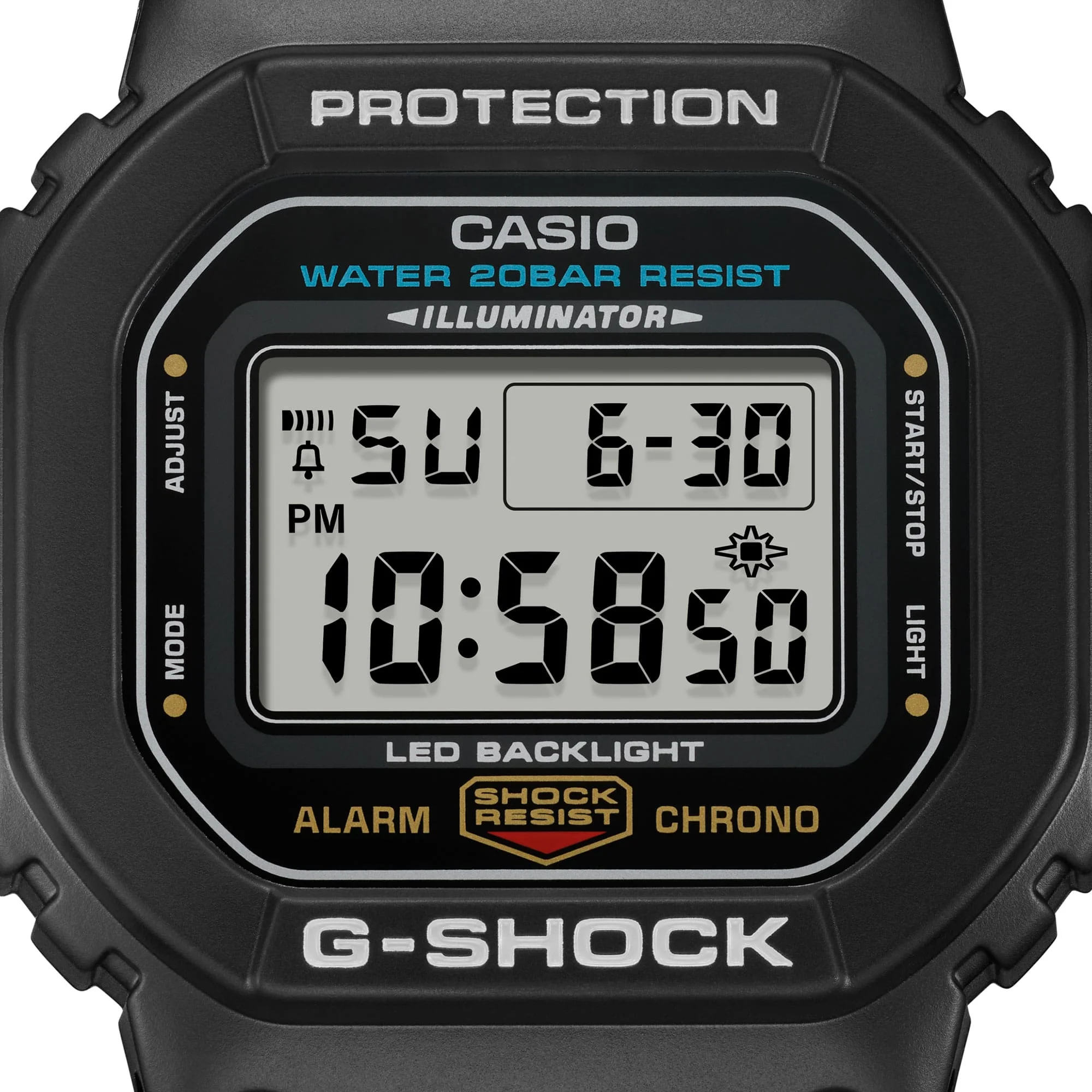 reloj deportivo hombre Casio G-SHOCK DW-5600UE-1JF JDM (The Origin Update)  48.9 × 42.8 × 13.4 mm. 200M WR resistente a los golpes JDM (mercado interior japonés)