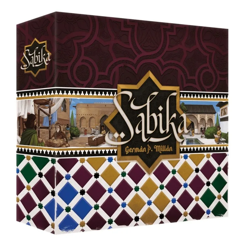 Sabika Pegi 14 board game builds the Alhambra and trades in Europe and the Maghreb