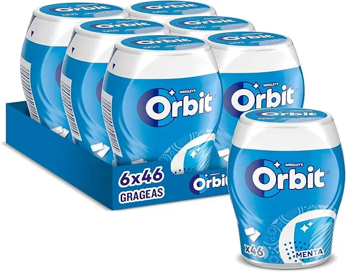 Orbit bottle of bubblemint sugar-free gum and mint flavor 6 x 46 chewing gum #3