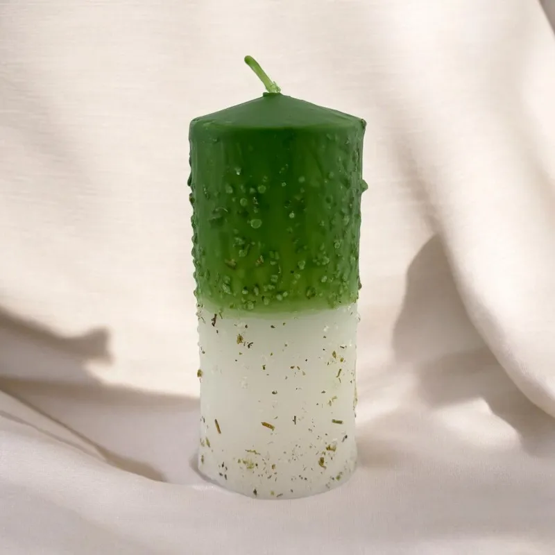 Herbaceous Candle Ruda and Salt - HOSTENATURA 14x6cm for energy cleansing of homes and businesses, crafted with natural herbs and salt for purifying and protection against negative energies. #6