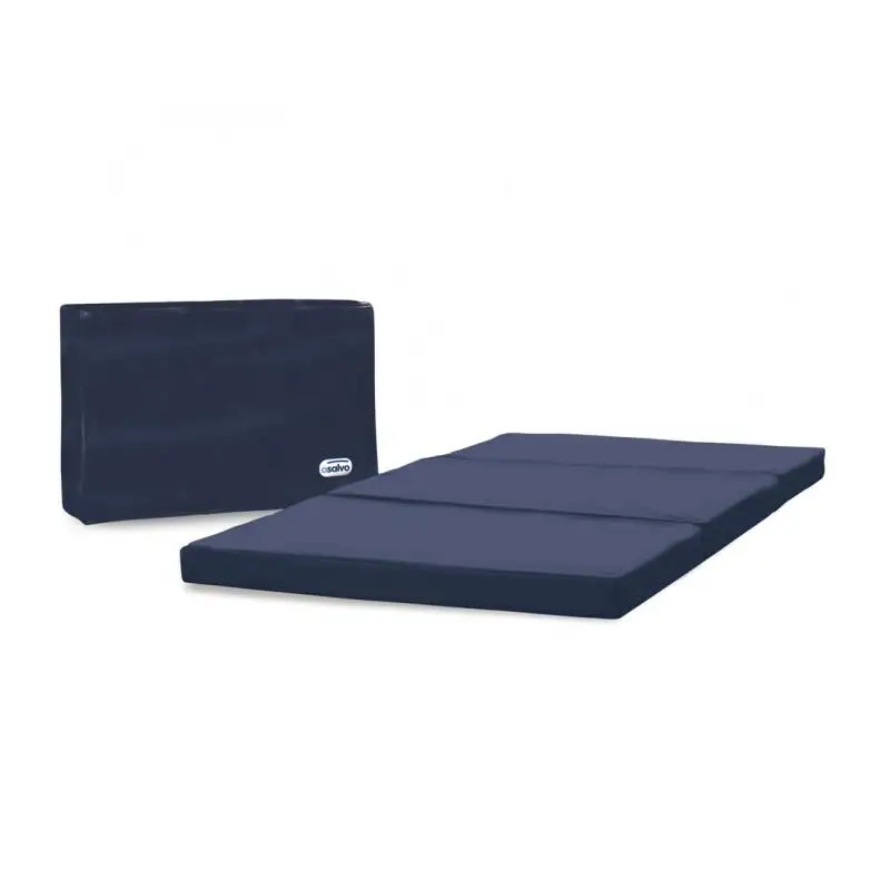 Asalvo Colchón de 120x60 cm para Cuna de Viaje – Plegable en 3 Partes, Espuma de Alta Densidad, Funda Lavable y Bolsa de Transporte Incluida