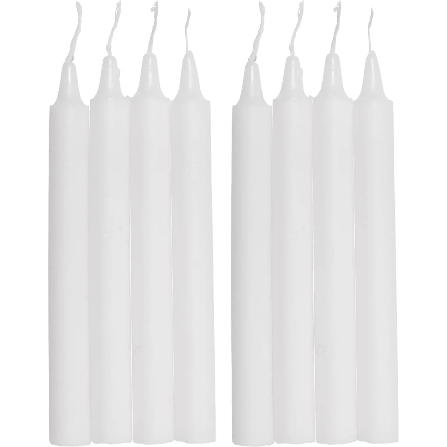COM-FORT HOUSE- Vela de mesa Blanca - Pack velas - Velas Decorativas Sin Perfume - Velas para tu Hogar