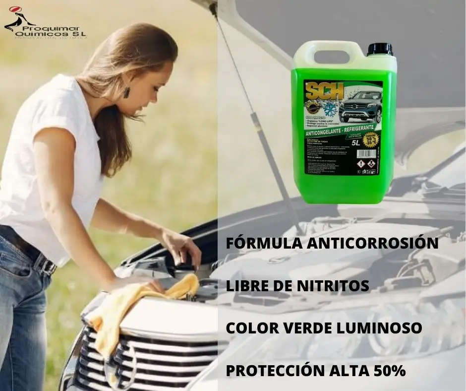 SCH-Car Antifreeze 50% (G12 +) Luminous Color Refrigerant Liquid 5 Litres