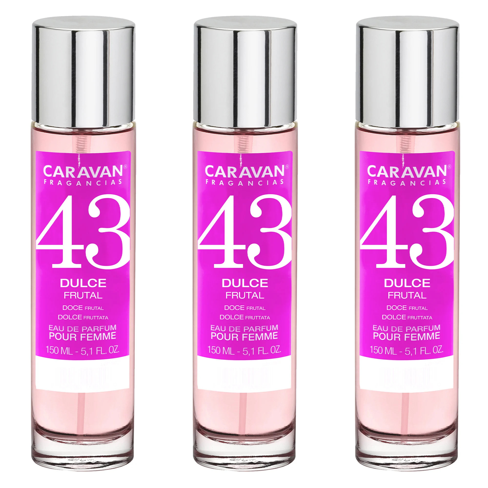 3x Caravan Women's Perfume No. 43 - 150ml.