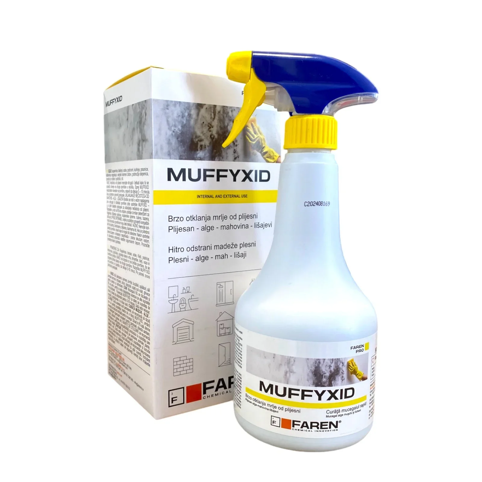 ANTIMOHO MUFFYCID 500 ML LIMPIA MANCHAS DE MOHO