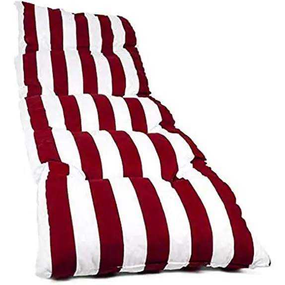 REINO MANSIDI SL Cojín Tumbona 180x55x8cm Diseños Variados Raya Roja