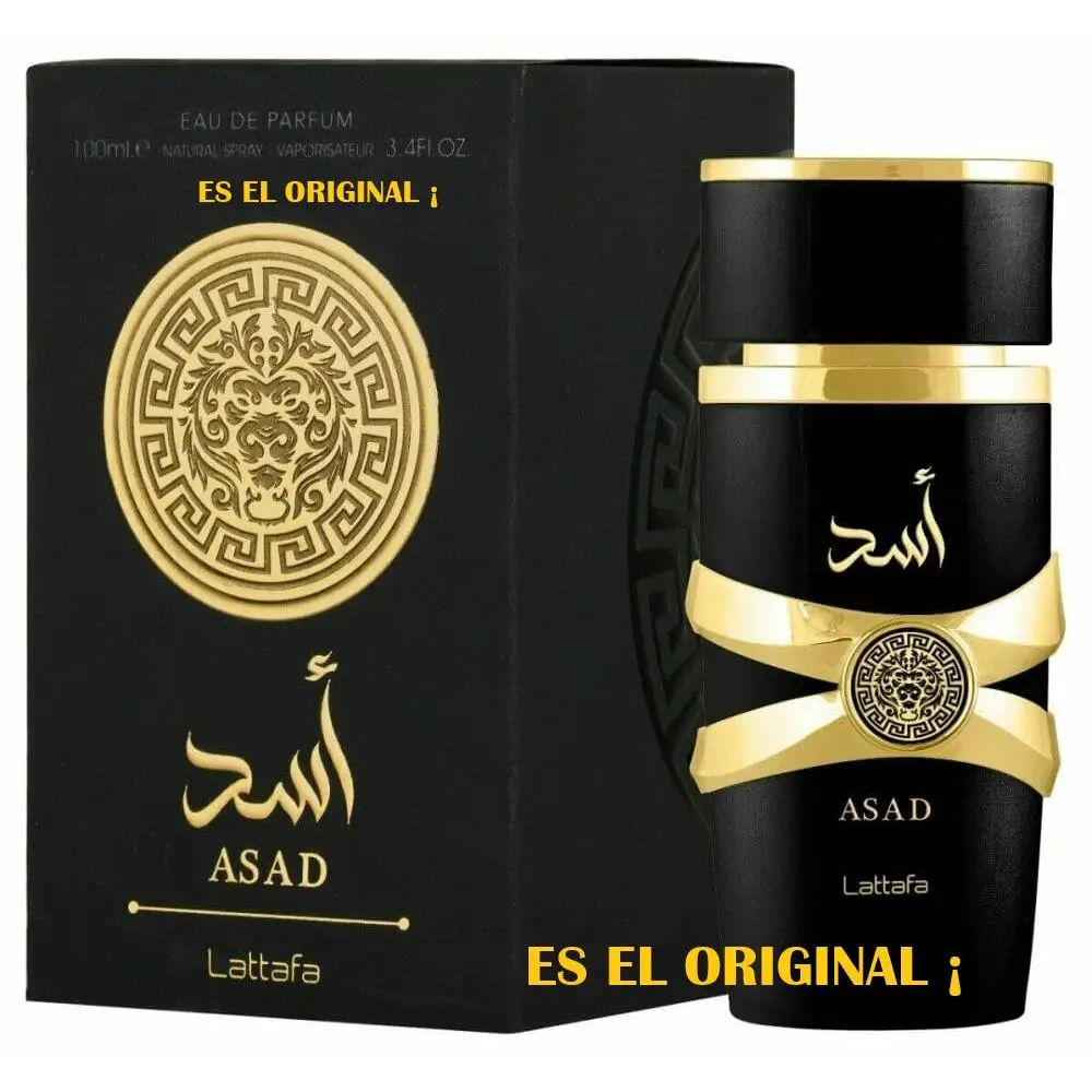 Arab men's perfume tonsilfa asad, fashion cologne, large format 100ml. Beautifully designed decorative packaging.