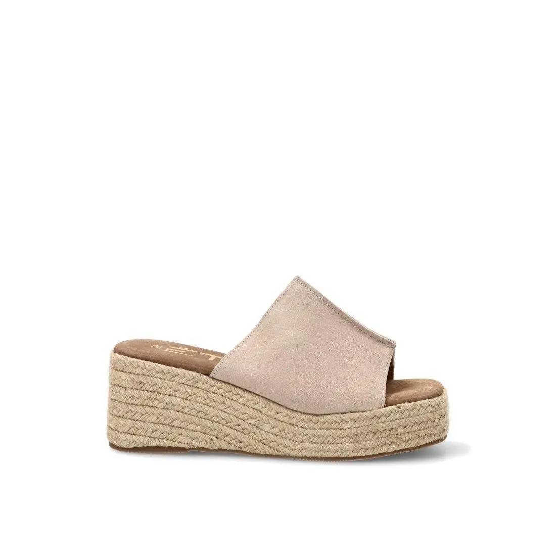 SANDALIA CUÑA DIVARA 20074, ETIKA MUJER, BEIGE