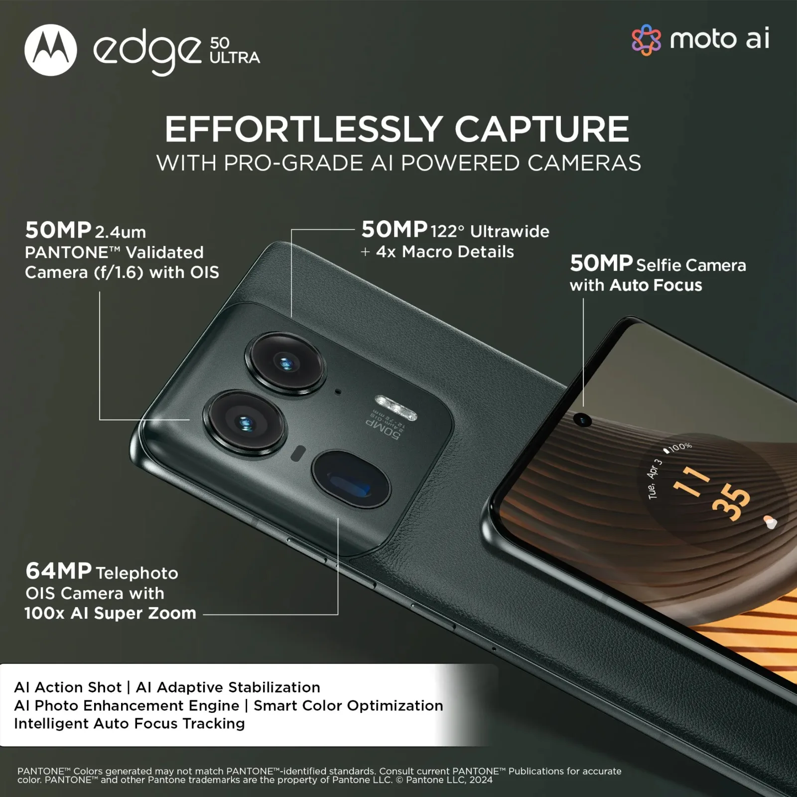 Motorola edge 50 ultra 16gb/1tb forest gray dual sim 5g