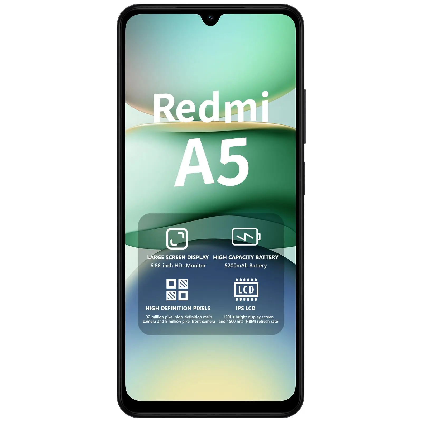 Xiaomi redmi a5 - smartphone 3gb+64gb | 4gb+128gb, 6.88" 120hz immersive screen, powerful octa core processor, 32 mp ai dual camera, 5200 mah, charger not included (eu version)