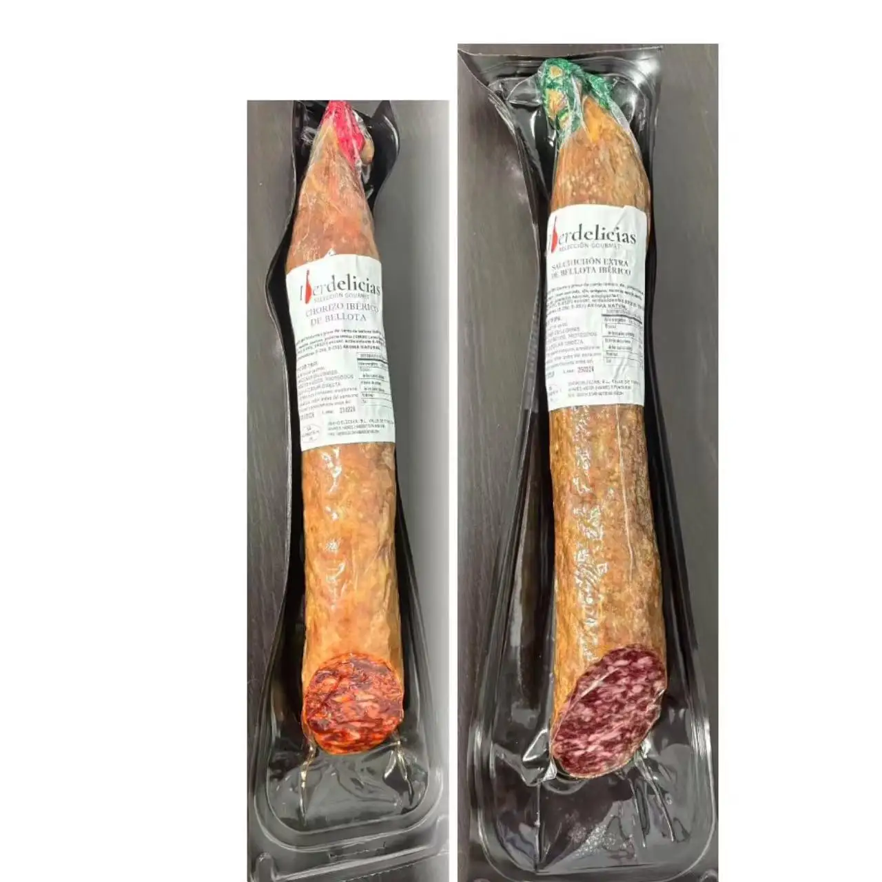 PACK salchichon iberico 500g + chorizo iberico 500g