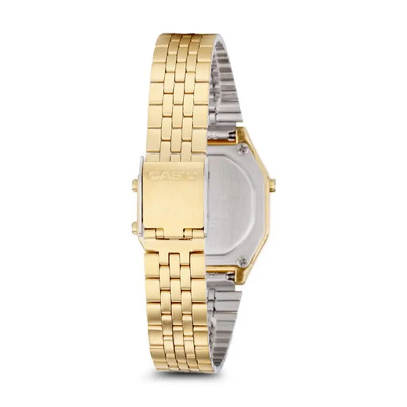 Casio retro vintage la680wega-9er watch for women golden medium size