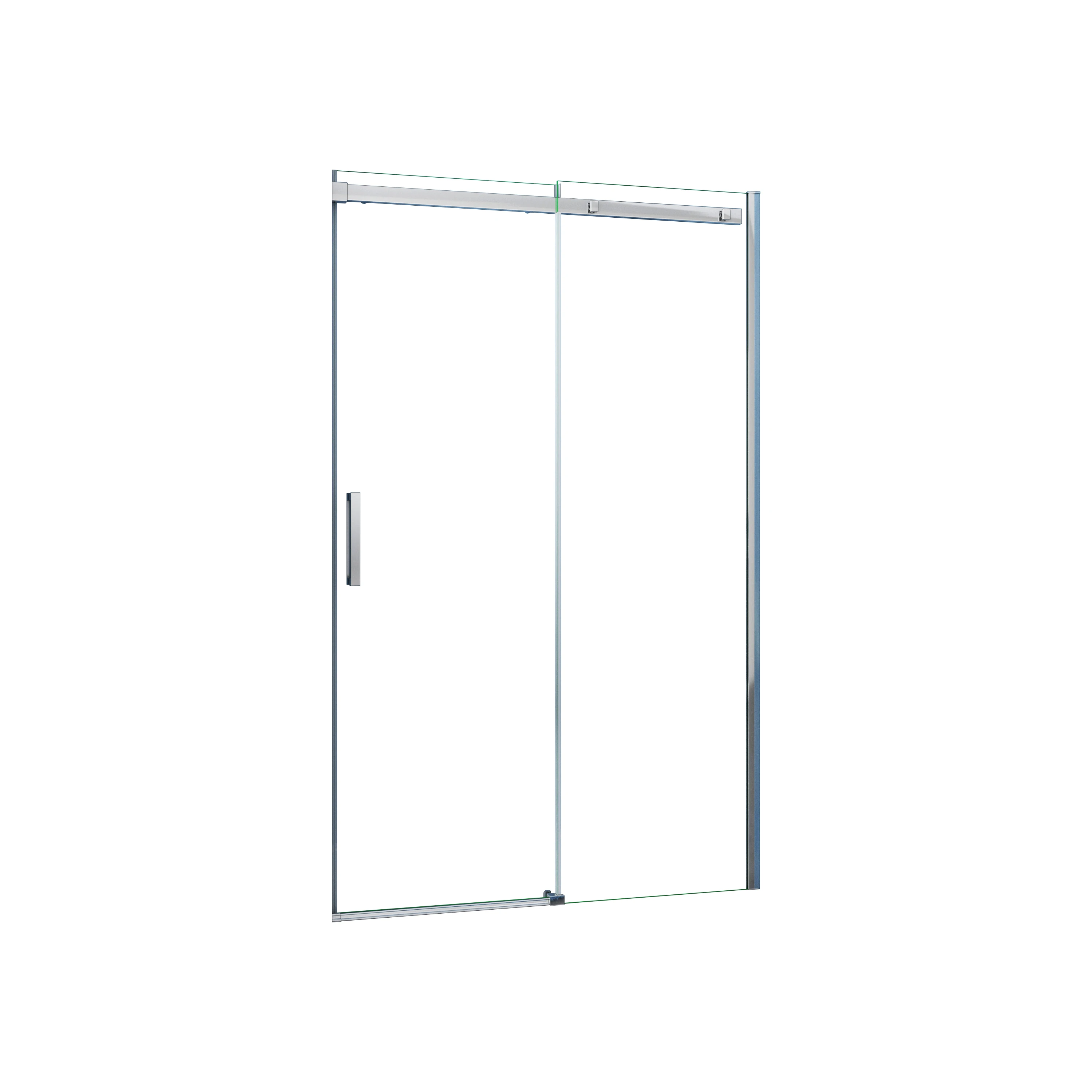 AICA Mampara de Ducha Frontal Corredera Perfil Cromado Vidrio Templado 6mm (960-1000)x1950mm