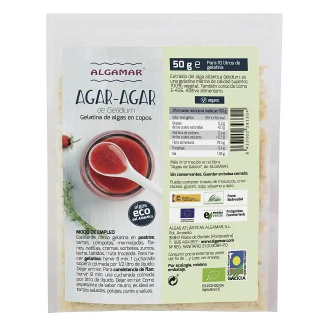 Copos de Agar Agar 50 Gr - Algamar