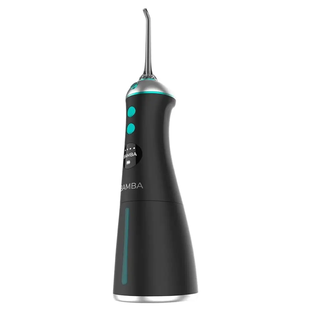 Cecotec Irrigatore Orale Portatile Bamba ToothCare 1100 Jet Liberty. 6 Modalità di utilizzo e 6 Ugelli, Schermo LED, Capacità 280 ml, 8 Livelli di Pre
