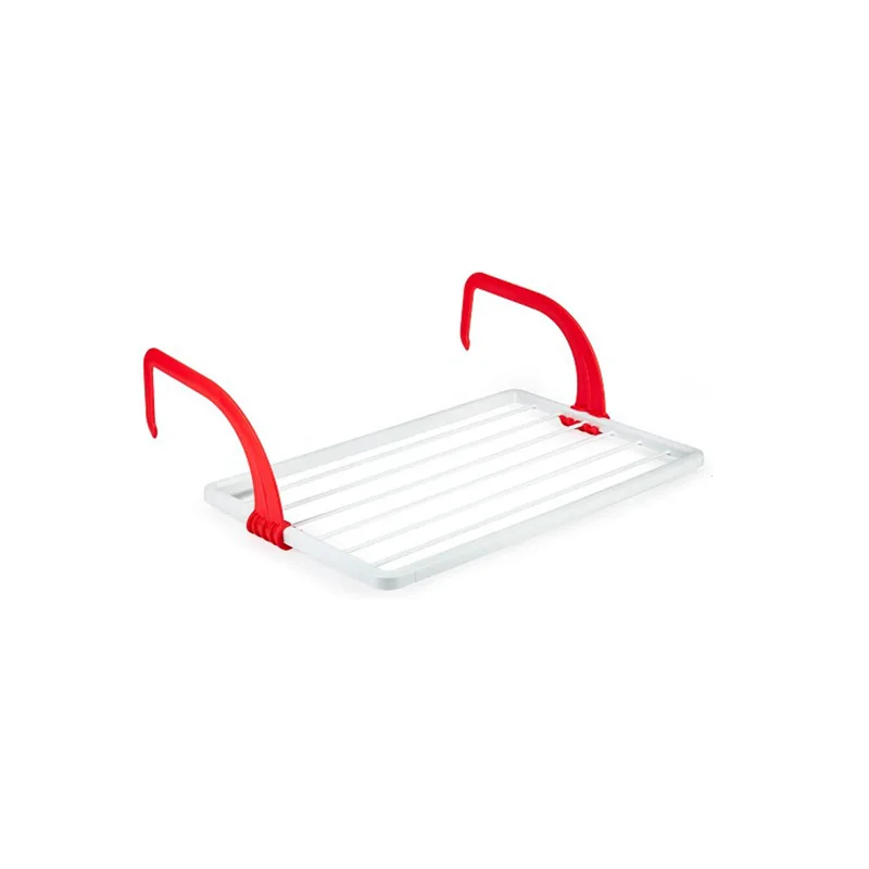 Tendedero Colgante Radiador, Tendedero de Toalla/Ropa Plegable, Tendedero Secoporte de Barra de 6 Rieles, para Exteriores o Balcón