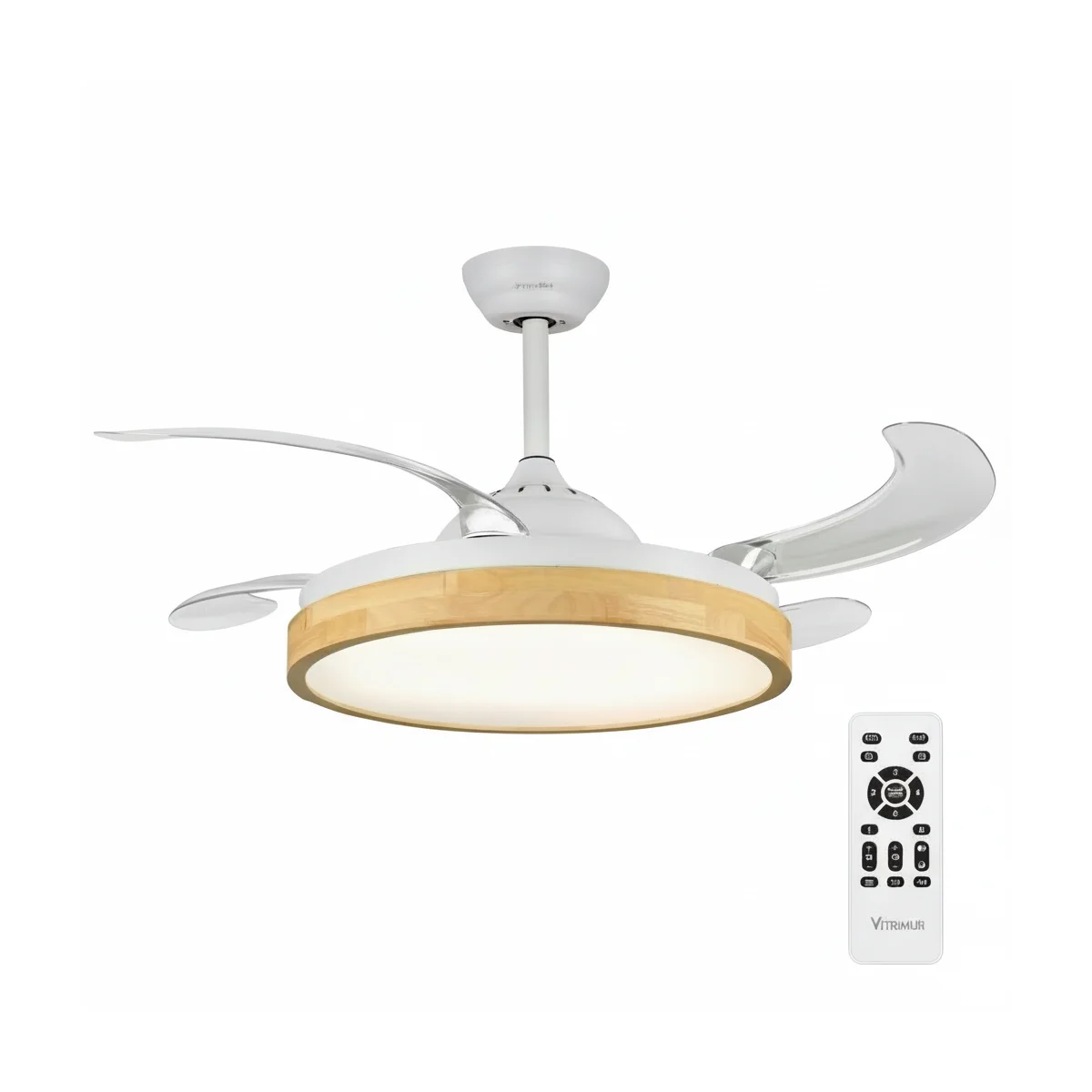 Ventilador de Techo 35W Madera con Aspas Ocultas | UNIVERSALBLUE