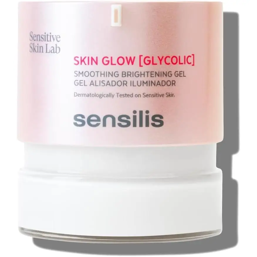 Sensilis Skin Glow Glycolic Gel Alisador Iluminador, Renueva, Exfolia e Hidrata la Piel, con Ácido Glicólico y Hialurónico, Para Piel Sensible - 50 ml