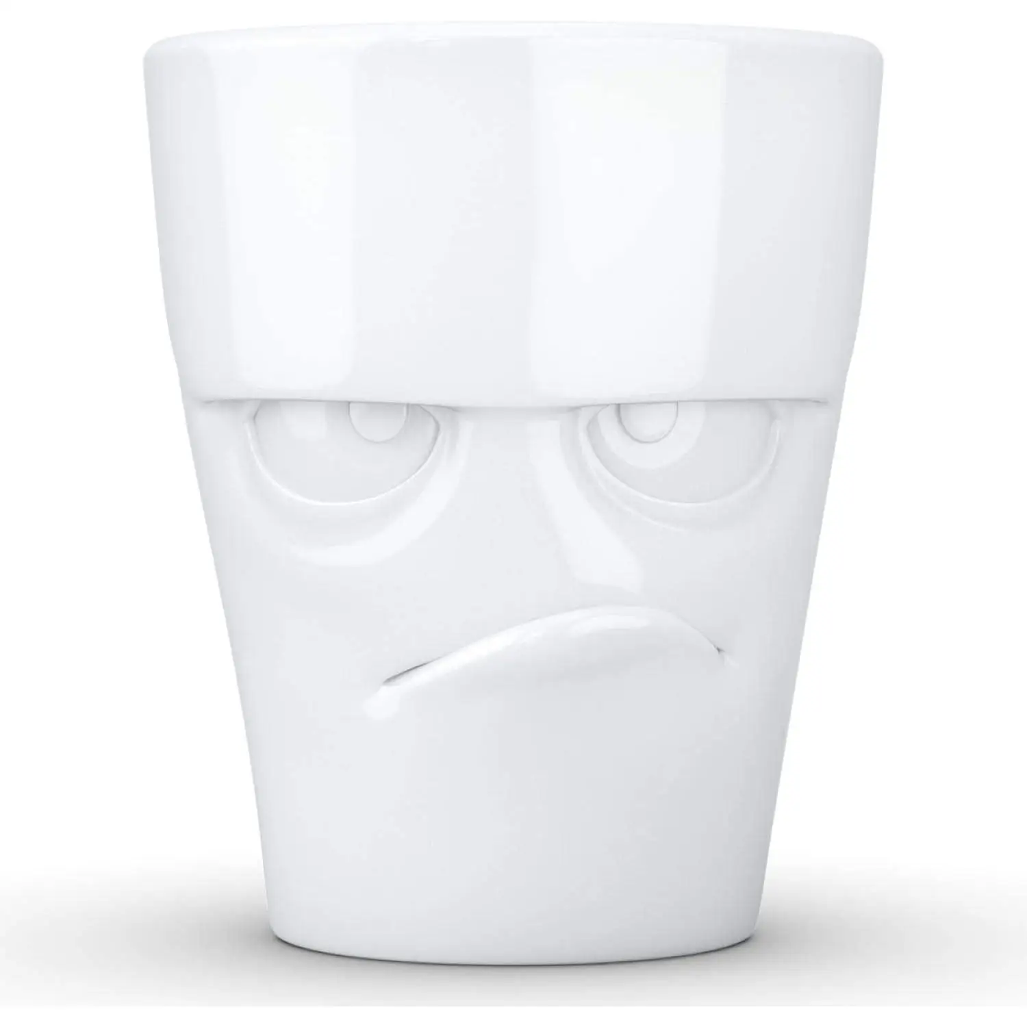 FIFTYEIGHT PRODUCTS - Taza de Cerámica Blanca Alemana con Caras Expresivas de Humor Seguro