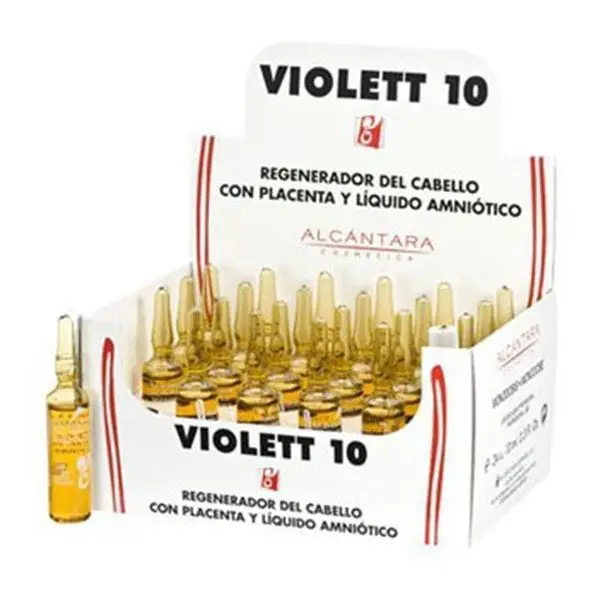 Alcántara Cosmética, ampollas caída placenta, 24 viales de 10ml.