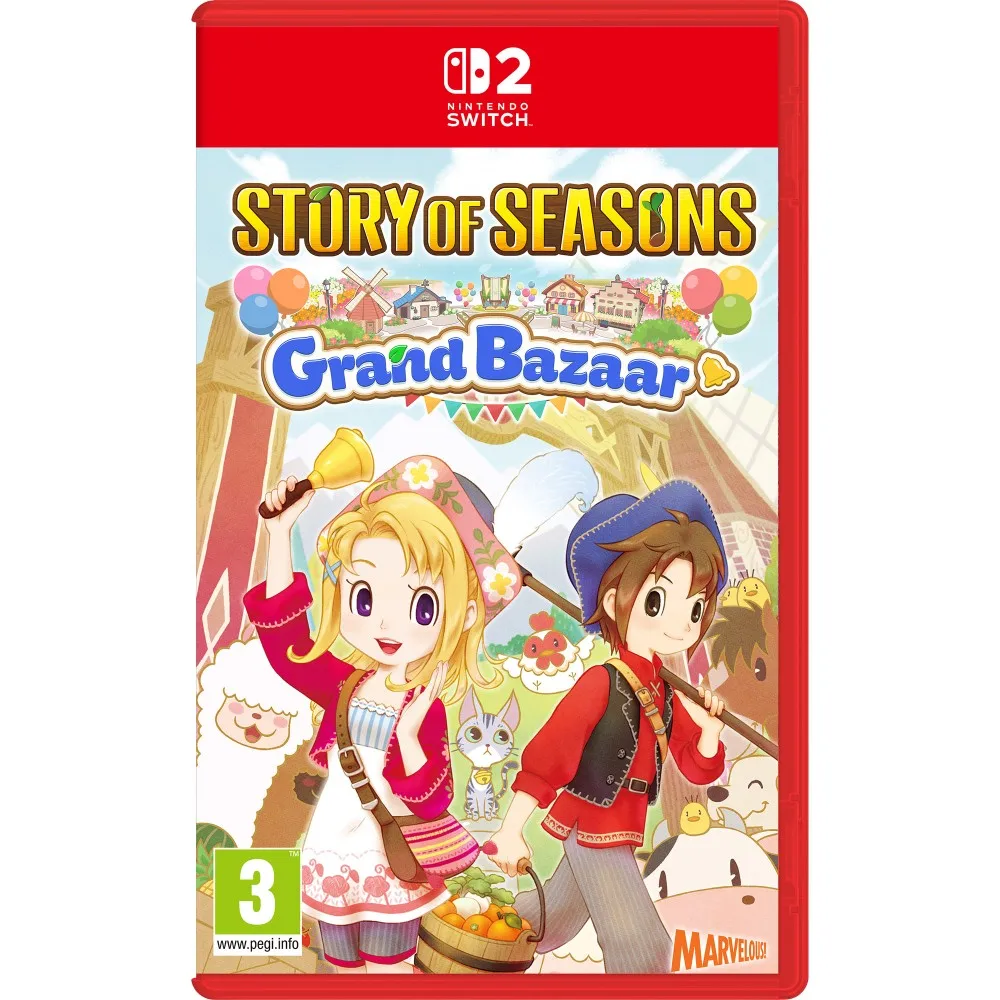STORY OF SEASONS GRAND BAZAAR NINTENDO SWITCH2 EDITION JUEGO FÍSICO NINTENDO SWITCH 2 VERSIÓN ESPAÑOLA GARANTÍA EUROPEA