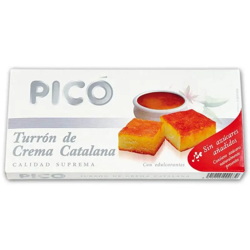 Turrón de Crema Catalana Pico Sin Azucares Añadidos 200grs ChocolateSI