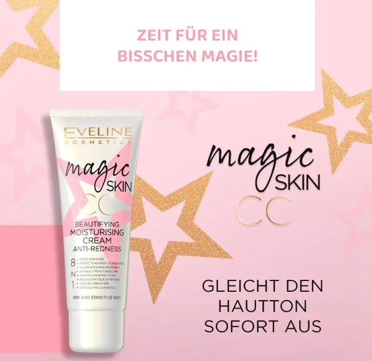 Eveline cosmetics - magic skin cc cream 8 in 1 of 50 ml