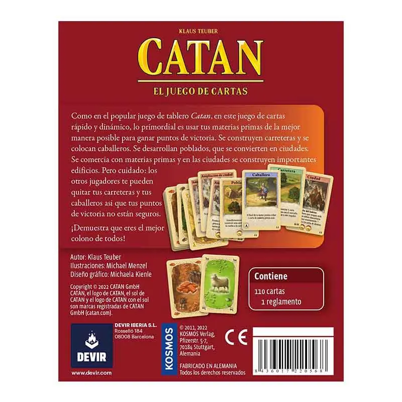 Catan, the card game. Edited by devir.