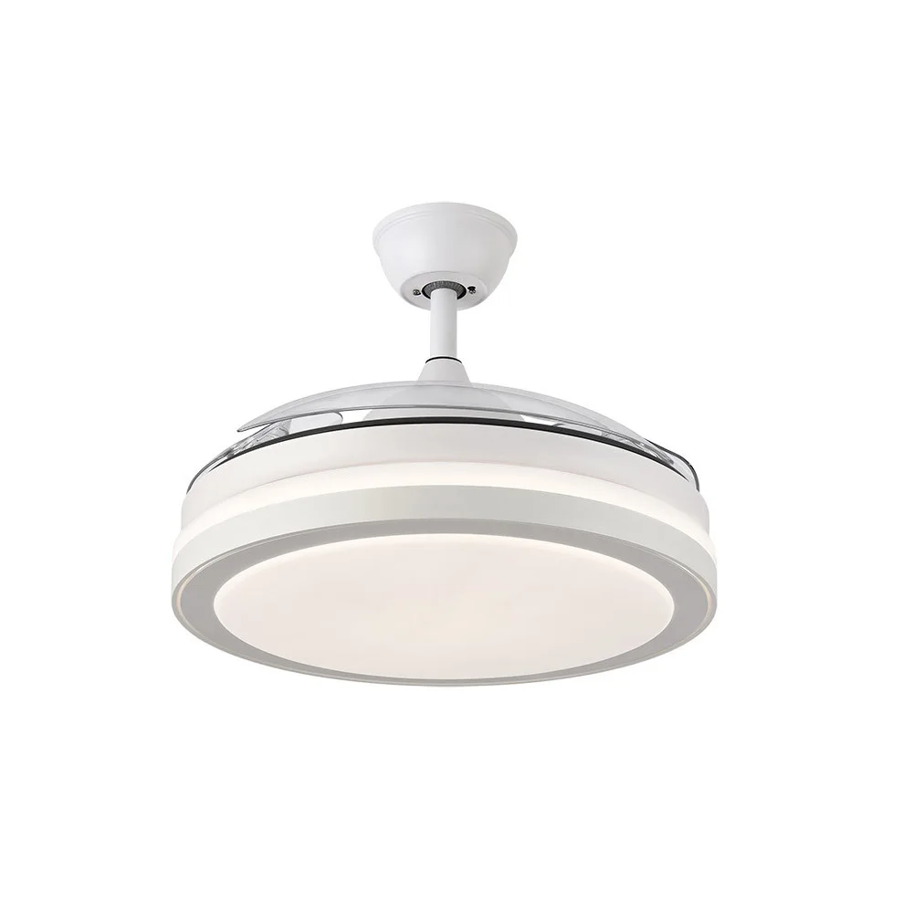 Fabrilamp - white dc esparta fan 72w 6120lm 91ø 3asp.desp 3000-4000-6000k remote+timer+memory