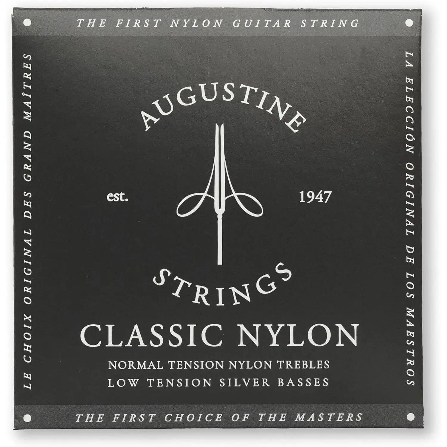 Juego de cuerdas para guitarra clásica /española, Augustine negro.