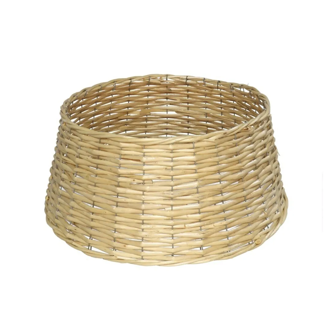 Base de Árbol de Navidad de Mimbre, Pie de Árbol de Navidad, Falda de Árbol de Navidad, Cubre Pie de Árbol, Cesta para Árbol de Navidad, Base de Arbolito de Navidad, Decoración Navideña para Árbol Grande o Pequeño