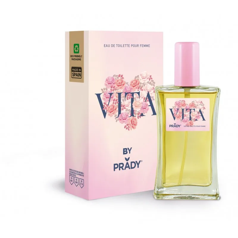Eau de Toilette Vita – 100 ml – Prady | Fragancia Cítrica, Vital y Ligera para Mujer - Prady