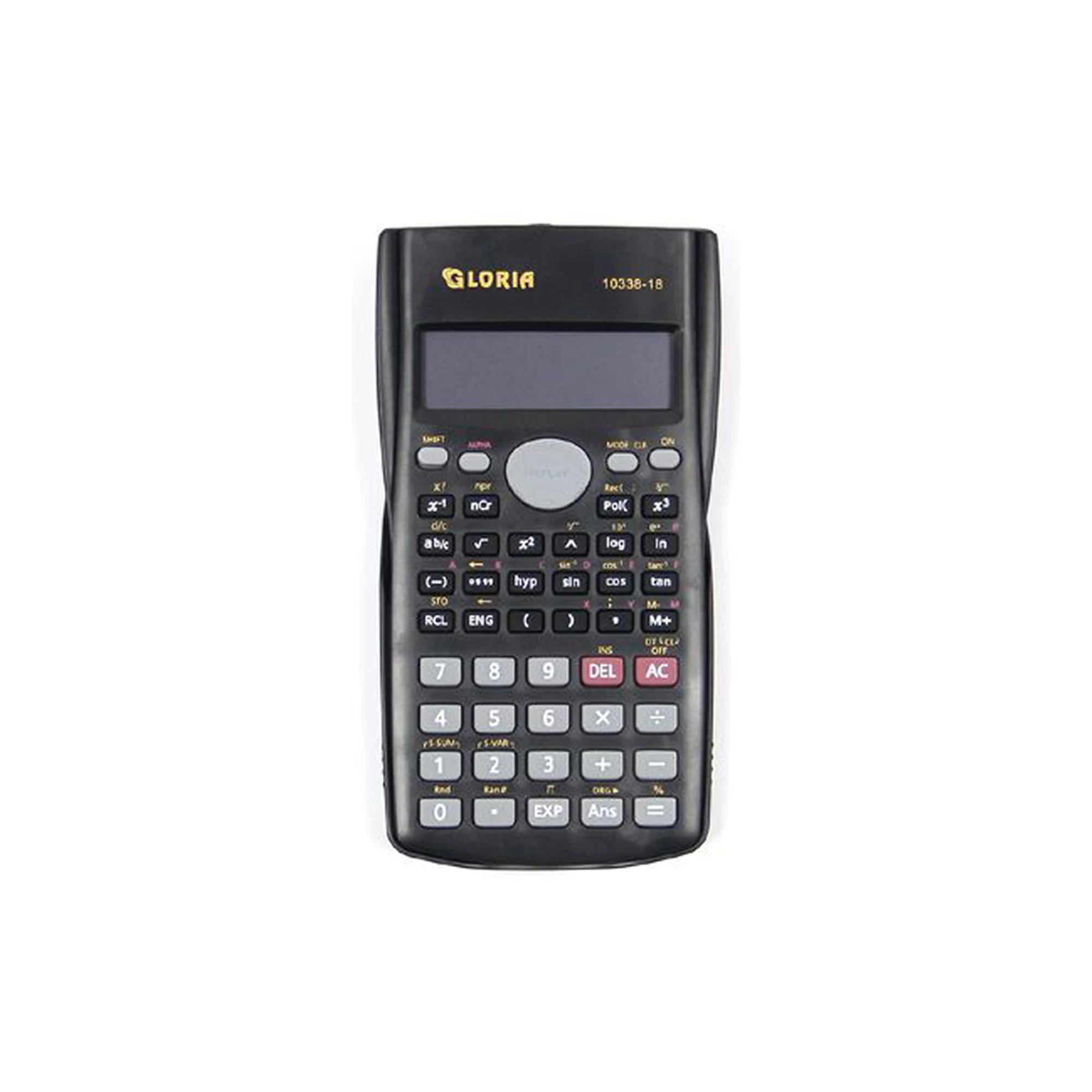 UD - Calculadora Científica Gloria Pantalla 10+2 Dígitos, Funciones Avanzadas, Solar y Batería