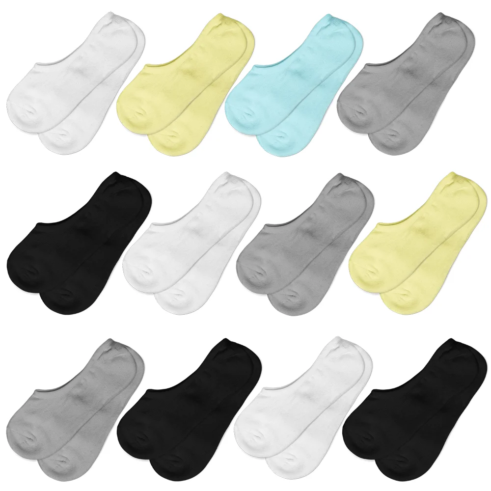 Pack 12 calcetines invisibles mujer VI-MAS | Talla única 35-41 🧦
