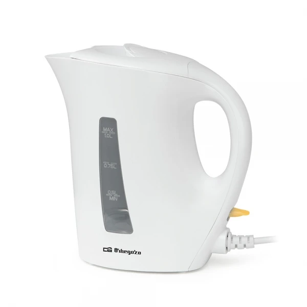 Orbegozo Kt 4150 Hervidor De Agua 1L 1200W - Libre De Bpa - Mango De Tacto Frío - Apagado Automático - Indicador De Nivel De Agua - Fácil Limpieza