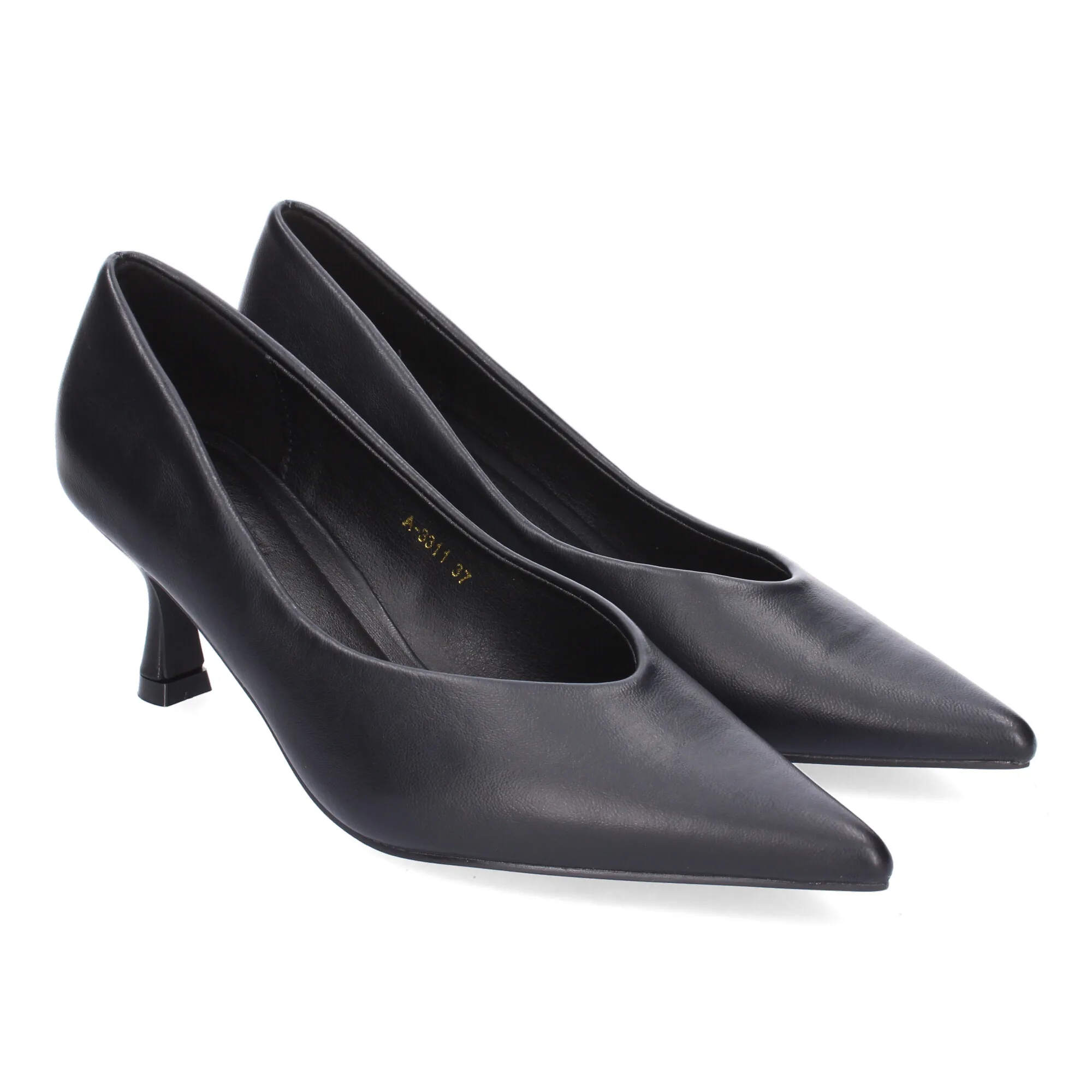 Davinia Shoes high heel Shoes for women, comfortable and elegant living room style, with high heel and fine point. Shoes & Blues.es A-3311-Negro