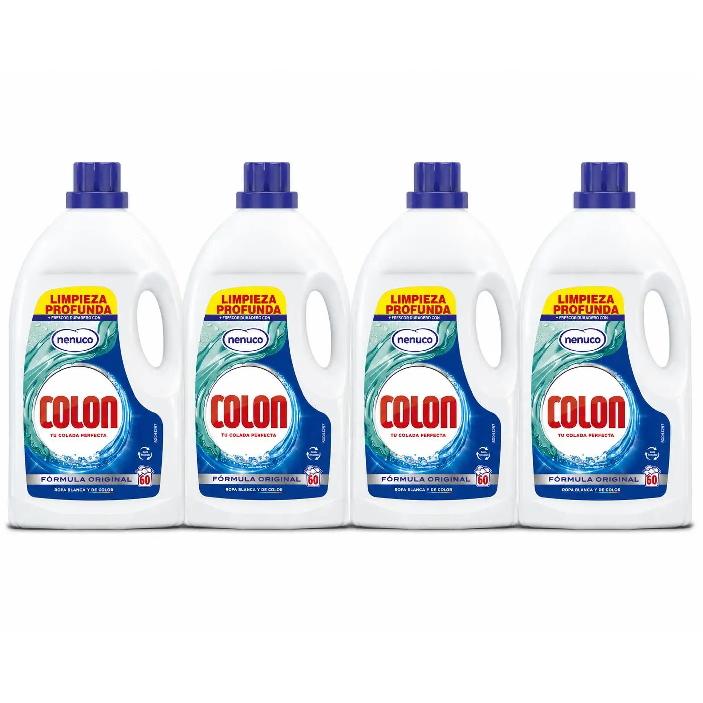 Colon Nenuco Detergente para la Lavadora, 240 Lavados (Formato 4x60), Ropa Blanca y Color, Aroma Fresco, Ropa sin Manchas