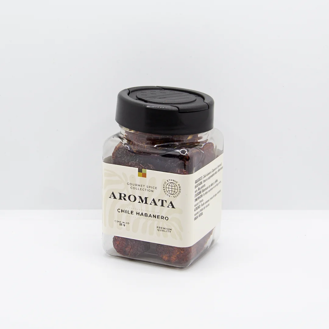 Chile Habanero deshidratado de Aromata Condiments un picante extremo para tus comidas mexicanas