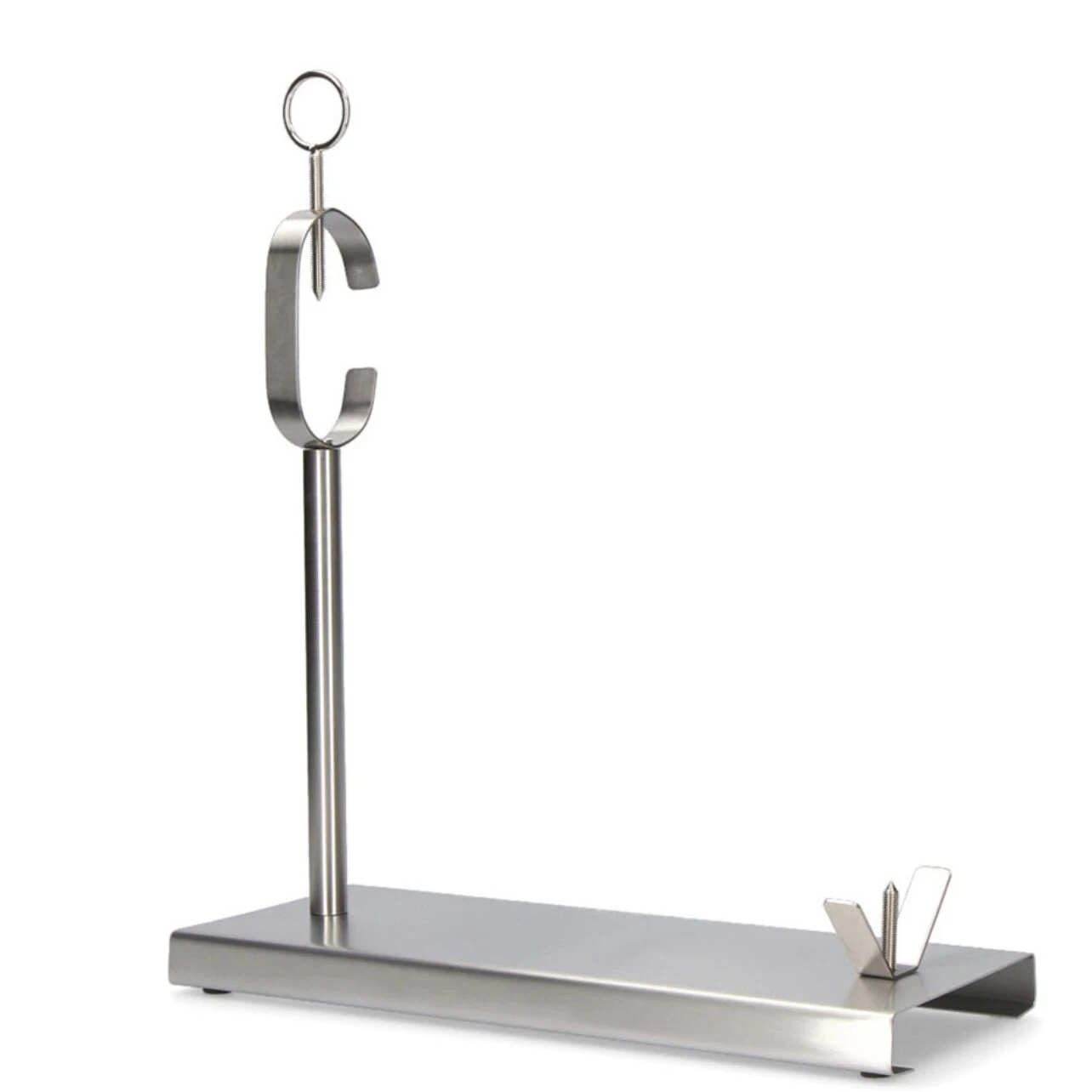 Jamonero de Acero Inoxidable EDM Jamonero (40 x 16,5 x 42 cm) Color Cromado, Jamonero Gourmet, Soporte de Jamon en Metalico, Tornillo con Revestimiemto.