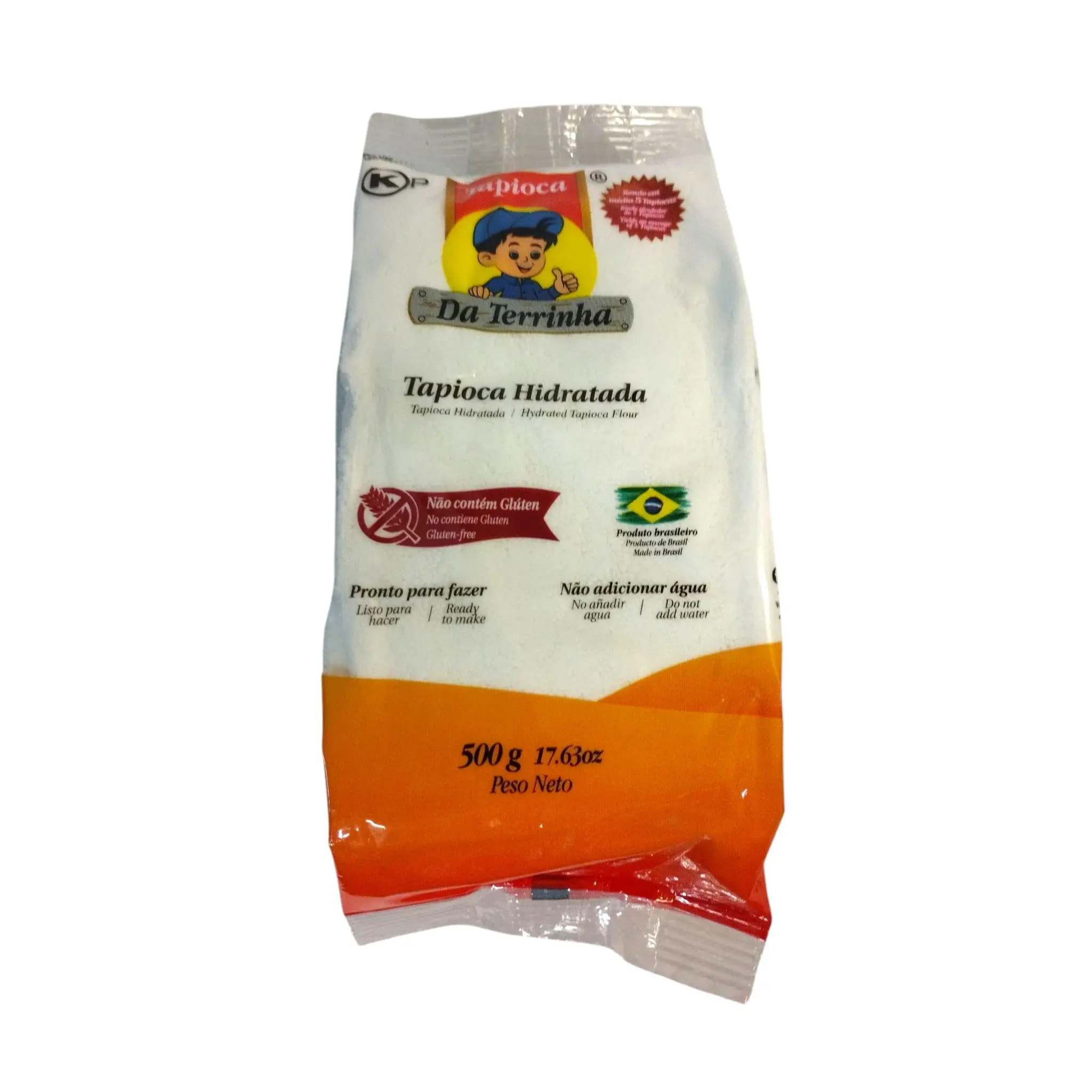 TAPIOCA DA TERRINHA - TAPIOCA HIDRATADA - PRODUCTO BRASILEÑO - 500 GRAMOS