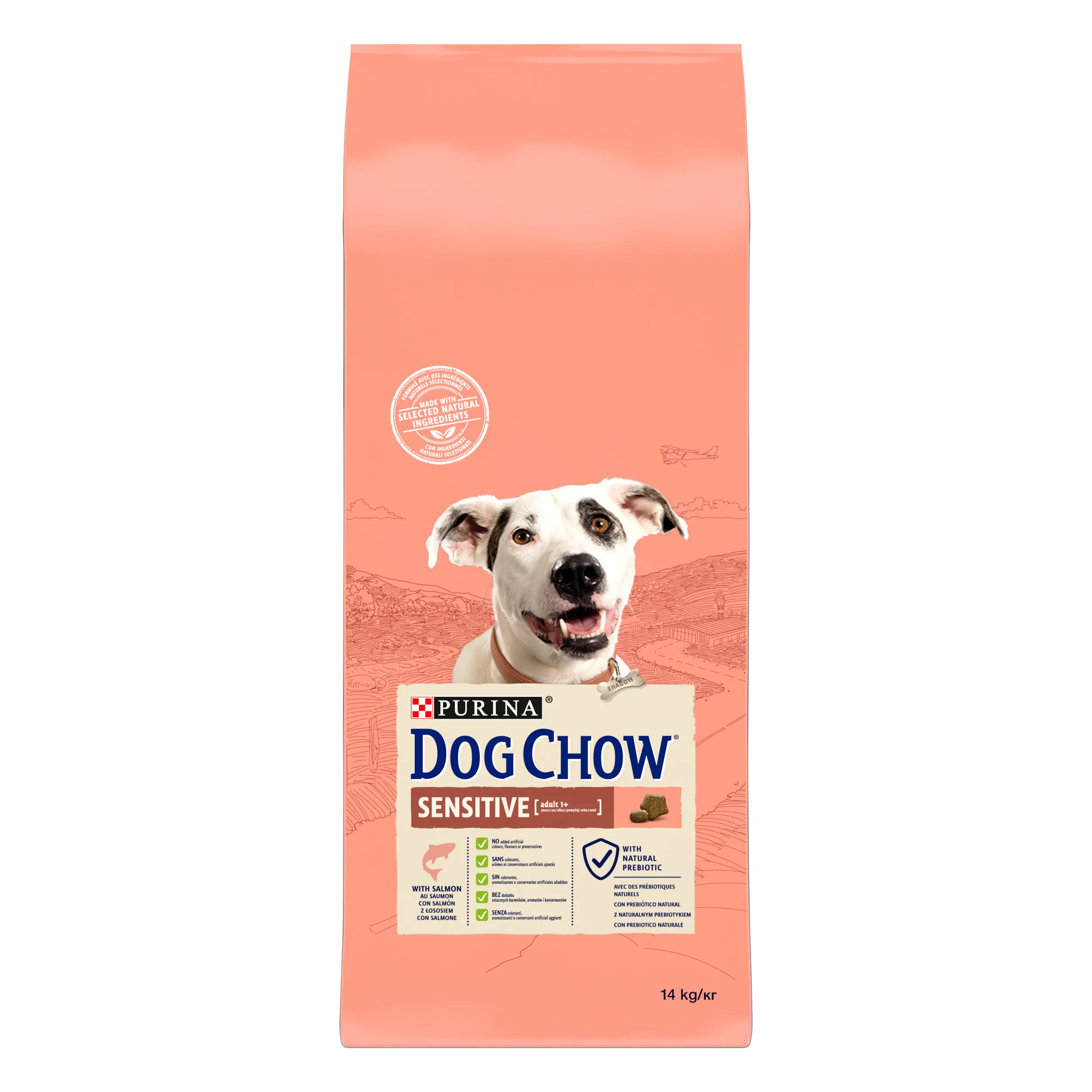 Dog Chow Sensitive Salmón Pienso para Perros  Pienso completo para perros adultos con piel o digestión sensible