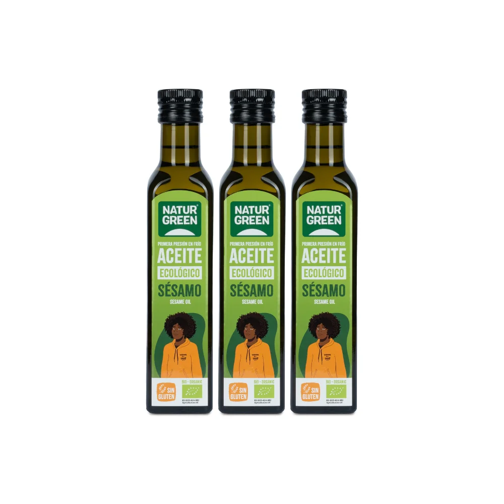 Pack 3x Aceite de sésamo 250ml NaturGreen