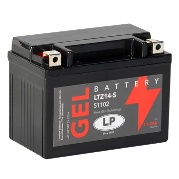 Batería Landport YTZ14S GEL para Motocicleta, 12V 11.2 Ah, Bateria de moto ytz14s, Arranque de Alta Potencia, Sin Mantenimiento