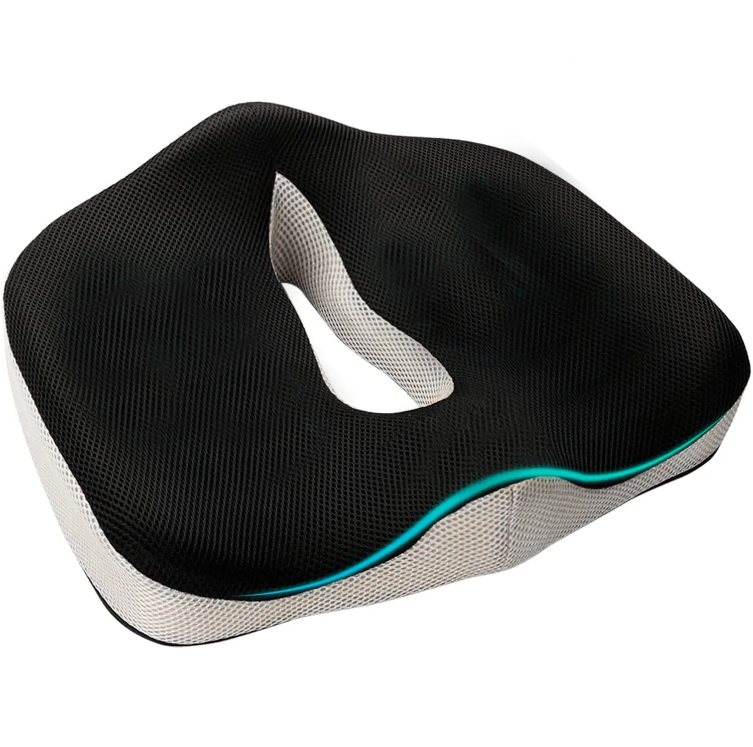 Carttiya Seat Cushion, Sciatica Pain Relief Lumbar Support Pillow with Washable Cover