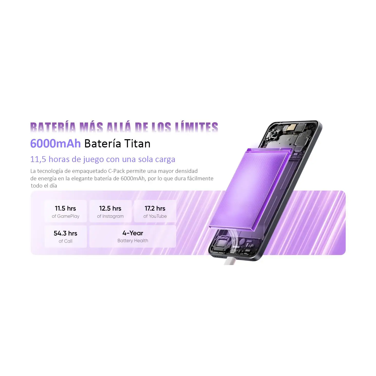 Phone - realme 14t 5g smartphone 8gb+256gb, 6000mah battery 45w charging, premium ip69 waterproof, mediatek dimensity 6300 5g, 50mp ai camera, 120hz esports amoled screen #6