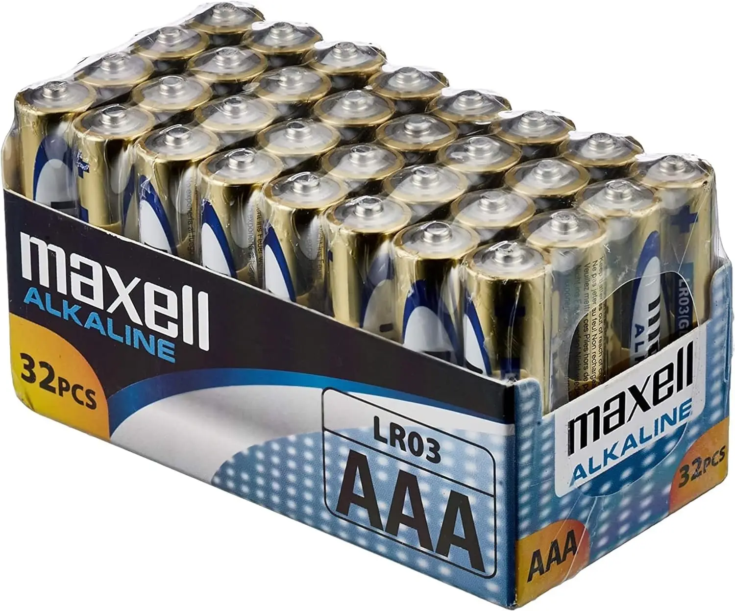 Dacada2005 Lot 32 batteries Maxell AAA LR03 R03 alkaline battery Alkalina Power 1.5V